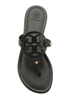 Tory Burch Miller Cut-Out Leather Flip-Flops
